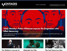 Tablet Screenshot of montagesmagazine.com